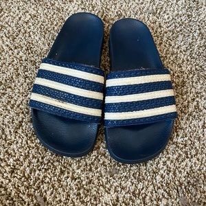 Blue Striped Sandals